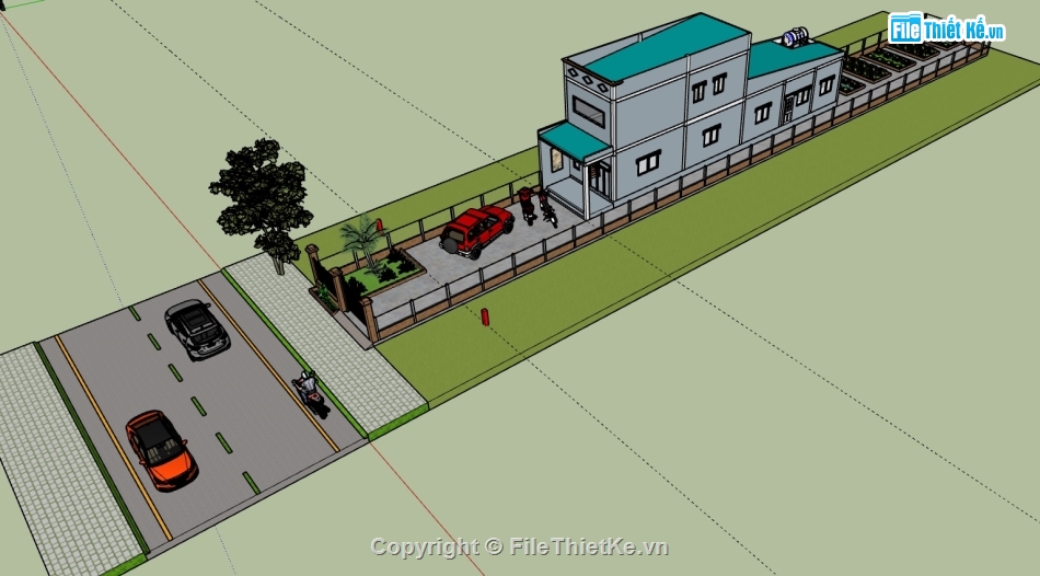 thiết kế nhà cấp 4,Hồ sơ xin cấp phép xây dựng,dựng 3D,nhà cấp 4,giấy xin phép,bản vẽ thiết kế